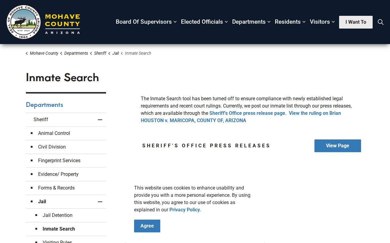Mohave County busted mugshot search disabled notice